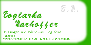 boglarka marhoffer business card