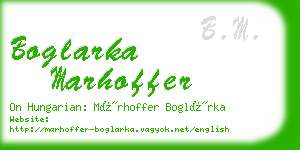 boglarka marhoffer business card